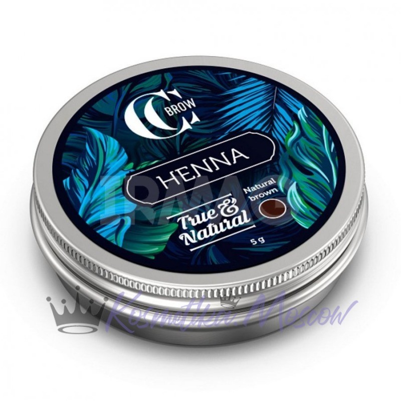 Хна для окрашивания бровей и ресниц Henna, CC Brow, True&Natural, Natural brown, "НОВИНКА