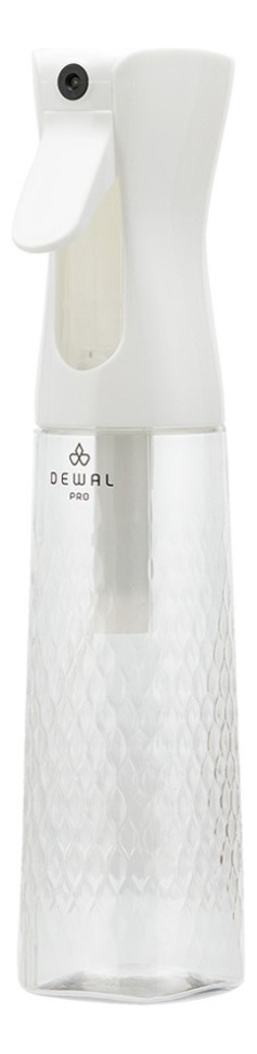 Спрей-распылитель DEWAL пластиковый, 300 мл, прозрачный белый
