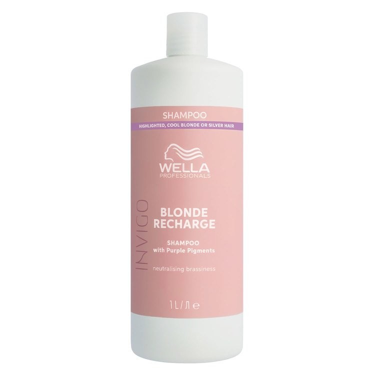 WELLA INVIGO Blonde Recharge Шампунь-нейтрализатор желтизны для холодных светлых оттенков 1л.