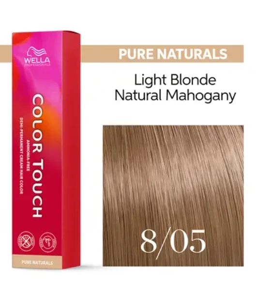 Краска Wella Color Touch 8/05, светлый русый натурал махагон, 60 мл