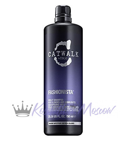 Шампунь для коррекции цвета осветленных волос - Tigi Catwalk Fashionista Violet Shampoo 750 мл