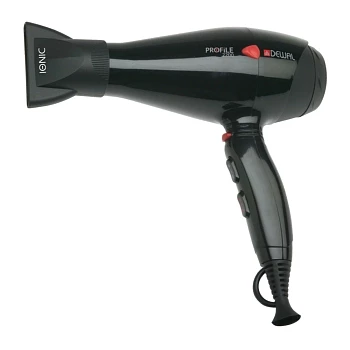 Фен DEWAL Profile 2200  черный,  2200 Вт, ионизация, 2 насадки