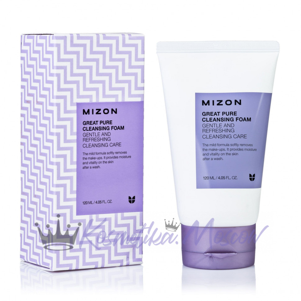 MIZON Скрабирующая пенка для очищения кожи лица Great Pure Cleansing Foam 120 мл