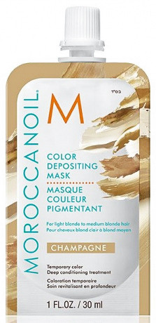 Маска тонирующая для волос Шампань - Moroccanoil Color Depositing Mask Ghampagne 30 мл