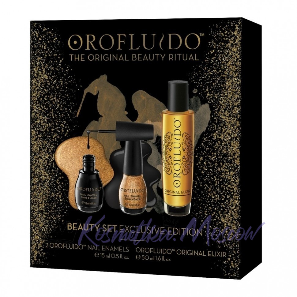 Подарочный набор (эликсир 50 мл + 2 лака для ногтей) Orofluido Beauty Set Exclusive Edition 50 мл