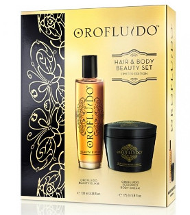 Набор эликсир и крем для тела - Orofluido Hair and Body Beauty Set 100 + 175 мл