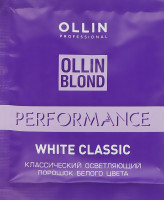 OLLIN BLOND Performance White Classic Осветляющий порошок белого цвета 30г