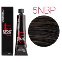 Стойкая профессиональная краска для волос - Goldwell Topchic Hair Color Coloration 5NВР (натуральный коричневый перламутровый)