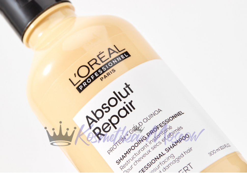 Шампунь для восстановления и укрепления ослабленных волос - Loreal Absolut Repair Shampoo (Loreal Абсолют репер шампунь) 300 мл