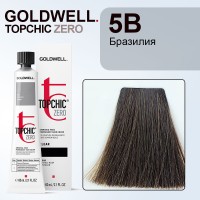 Стойкая профессиональная краска для волос - Goldwell Topchic Hair Color Coloration 5B (Светло коричнево-бежевый) 60 мл