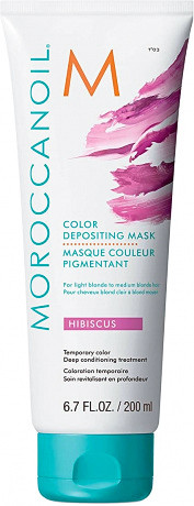 Маска тонирующая для волос Гибискус - Moroccanoil Color Depositing Mask Hibiscus 200 мл