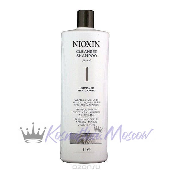 Очищающий Шампунь (Система 1) - Nioxin Cleanser System 1 Shampoo 1000 мл