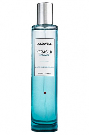 Спрей парфюмированный с ароматом фрезии и лилии для тонких и слабых волос - Goldwell Kerasilk Repower Beautifying Hair Perfume 50 мл