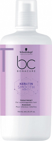 Маска Идеальная гладкость для вьющихся и непослушных волос - Schwarzkopf Professional BC Keratin Smooth Perfect Treatment 750 мл
