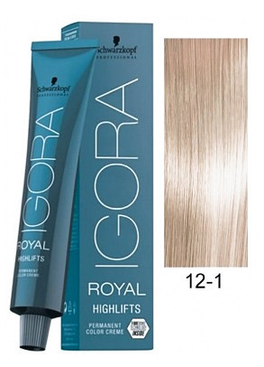 Специальный блондин сандрэ - Schwarzkopf Igora Royal Highlifts Hair Color 12-1 60 мл