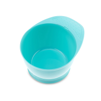 Чаша для краски DEWAL, мятного цвета, с ручкой, с прорезиненной вставкой 320мл