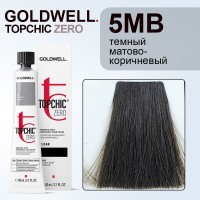 Стойкая профессиональная краска для волос - Goldwell Topchic Hair Color Coloration 5MB (Тёмно-матовый коричневый) 60 мл