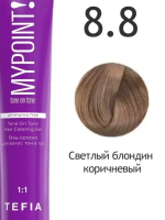 8.8 светлый блондин коричневый 60 мл Гель-краска для волос тон в тон MYPOINT
