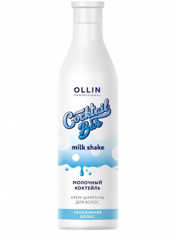 OLLIN Cocktail BAR Крем-шампунь Молочный коктейль Увлажнение волос 400мл