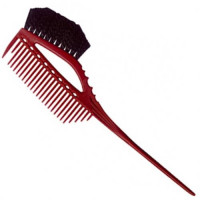 Кисть с расческой для окрашивания Красная YS 0571 - 75 - 640 - 08