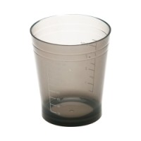 Стакан мерный DEWAL, черный, с резинкой на дне 135 мл