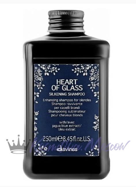 Davines Heart Of Glass Silkening Shampoo - Шампунь для сияния блонд 250мл