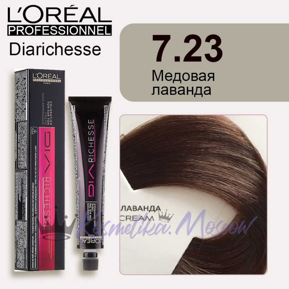 Краска для волос Loreal Dia Richesse 7.23 (Золотистый медовый)