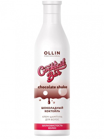 OLLIN Cocktail BAR Крем-шампунь Шоколадный коктейль Шелковистость волос 400мл