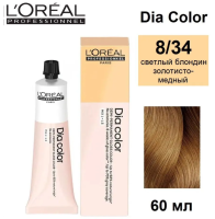 L'Oreal Dia Color 8.34 светлый блондин золотисто медный 60 мл