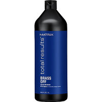 Шампунь для нейтрализации желтизны у блондинок 5 - 8 уровней тона - Matrix Total Results Color Obsessed Brass Off Shampoo 1000 мл