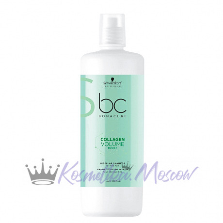 Шампунь мицеллярный коллагеновый для обьема - Schwarzkopf Professional Collagen Volume Boost Micellar Shampoo 1000 мл