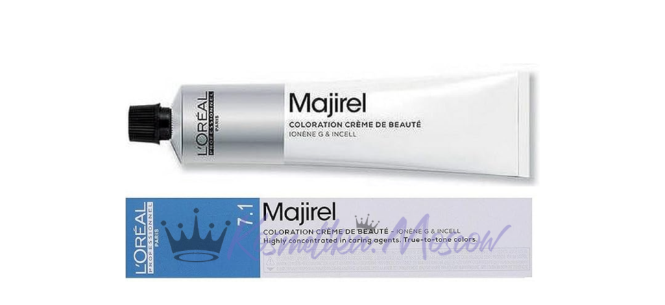 Краска для волос Loreal Majirel 7.11 блондин глубокий пепельный 50 мл