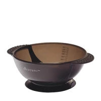 Чаша для краски DEWAL, черная , с ручкой, с прорезиненной вставкой 320мл