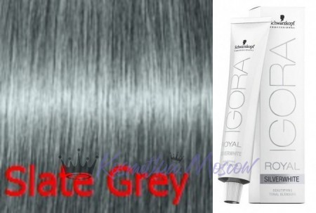 Краска для волос Schwarzkopf Igora Royal Silver Whites Slate Gray Hair Color (Антрацит) 60 мл