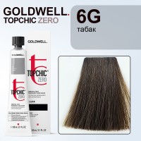 Стойкая профессиональная краска для волос - Goldwell Topchic Hair Color Coloration 6G (Тёмно-русый золотистый) 60 мл