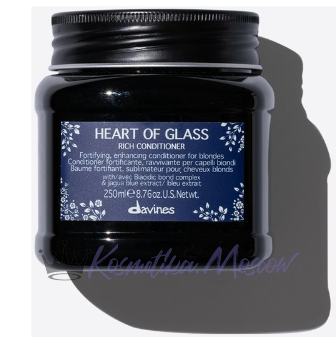 Davines Heart Of Glass Rich Conditioner - Питательный кондиционер для защиты и сияния блонд 250мл