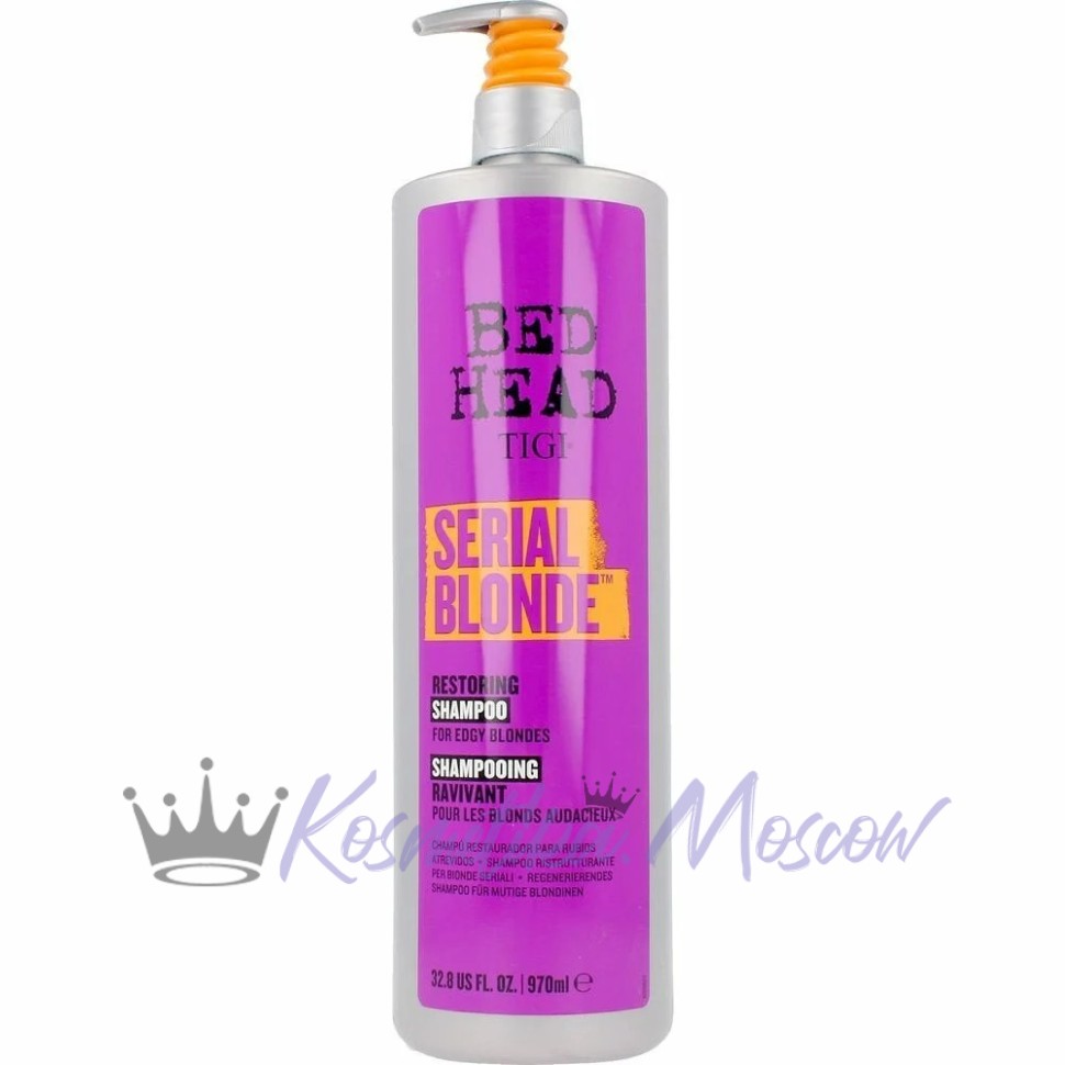 TIGI Шампунь восстанавливающий для блондинок Bed Head Serial Blonde, 970 мл
