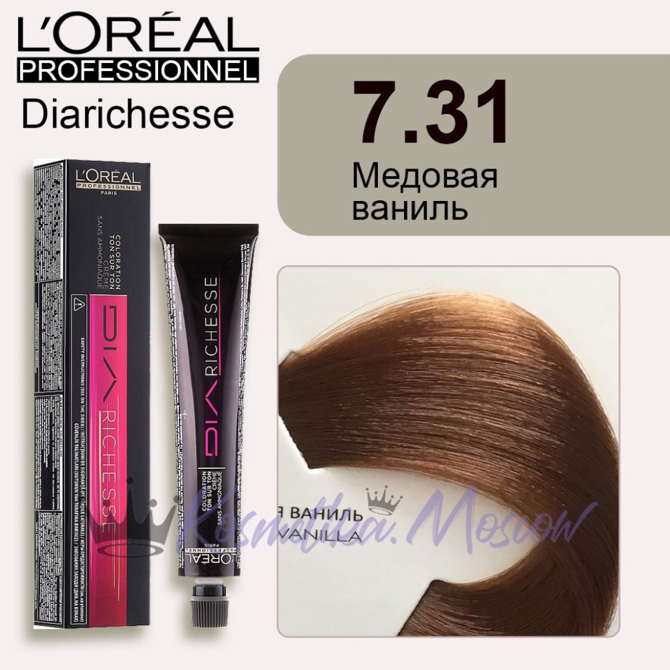 Краска для волос Loreal Dia Richesse 7.31 (Медовая ваниль)