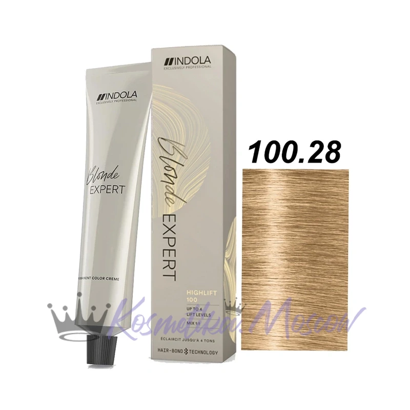 Indola Осветляющий краситель для волос Blonde Expert Highlift, 100.28 Ультраблонд перламутровый шоколадный, 60 мл