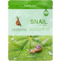 Farmstay Visible Difference Mask Sheet Snail Тканевая маска с молочными протеинами с экстрактом улитки