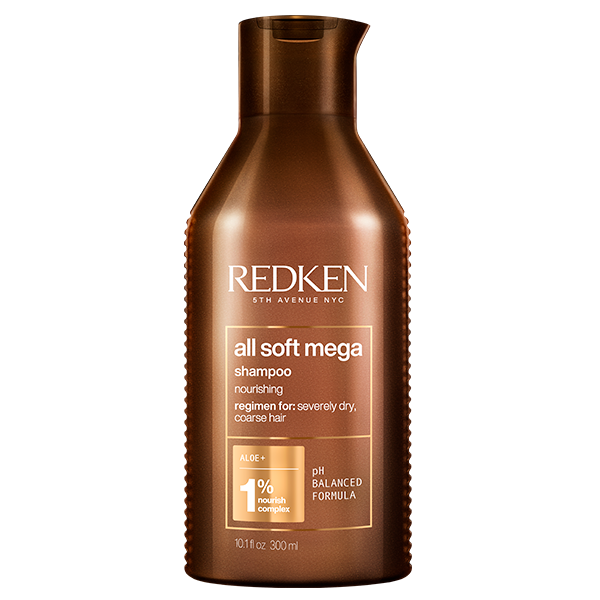 Redken All Soft Mega Curls Шампунь с питательным комплексом суперфудов для питания и смягчения очень сухих вьющихся волос300мл
