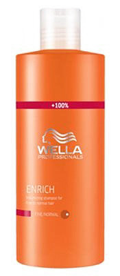 Питательный шампунь для объема нормальных и тонких волос - Wella Professional Enrich Volumizing Shampoo For Fine To Normal Hair 500 мл