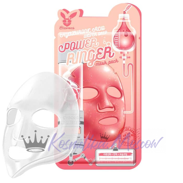 Elizavecca Тканевая маска с гиалуроновой к-той Power Ringer Mask Pack Hialuronic 23 мл