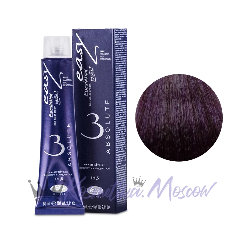 Lisap Milano Краска для волос Escalation Easy Absolute, 66/88 интенсивный фиолетовый темный блондин, 60 мл
