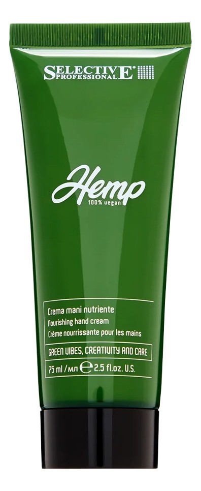 Selective HEMP Защитный и питательный крем для рук, 75 мл