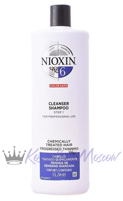 Очищающий шампунь (Система 6) - Nioxin Cleanser System 6 1000 мл
