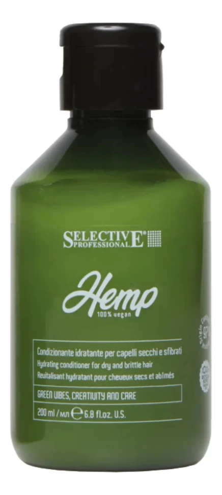 Selective HEMP Кондиционер увлажняющий для сухих и и ломких волос, 200 мл