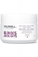 Маска интенсивная для осветленных и мелированных волос - Goldwell Dualsenses Blondes &amp; Highlights 60sec Treatment 200 мл