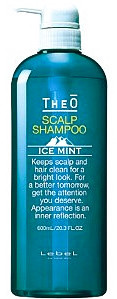 Шампунь для волос Мятная свежесть - Lebel Theo Scalp Shampoo Ice Mint 600 мл