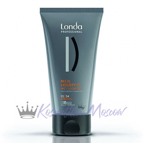 Гель-блеск с эффектом мокрых волос сильной фиксации - Londa Liquefy Wet Gel 150 мл